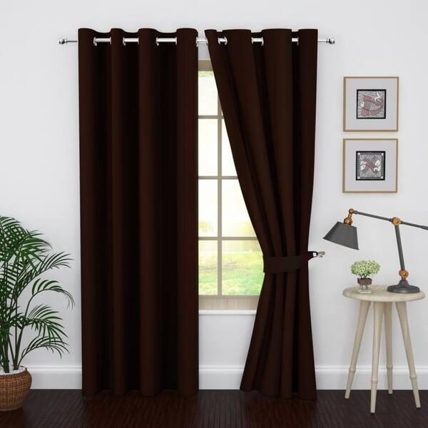 Shop Ample Decor Thermal Insulated Grommet Blackout Curtain Panels