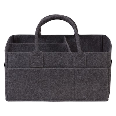 Charcoal Gray Felt Storage Caddy