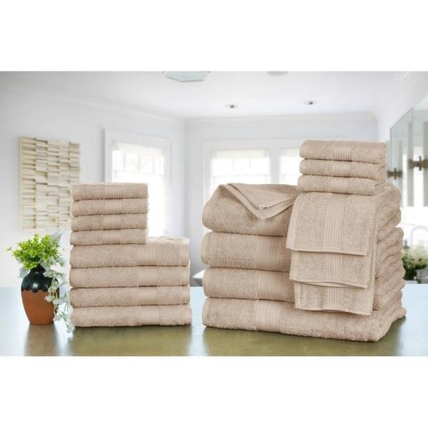 Shop Ample Decor Ringspun Cotton Extra Absorbent Towels 18 Pcs