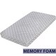 preview thumbnail 1 of 6, Milliard Memory Foam Crib Mattress + Waterproof Cover / Hypoallergenic Toddler Bed and Next Stage Baby Mattress 27.5"x52"x5.5" Cotton - gray