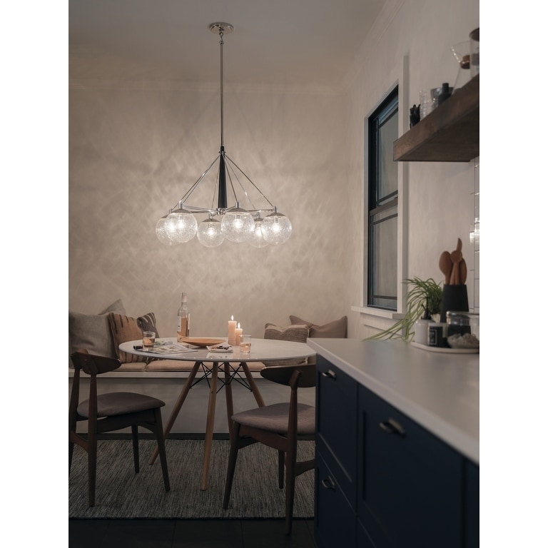 Kichler Lighting Marilyn Collection 6-light Polished Nickel Chandelier - Chandeliers For Bedrooms by Overstock.com