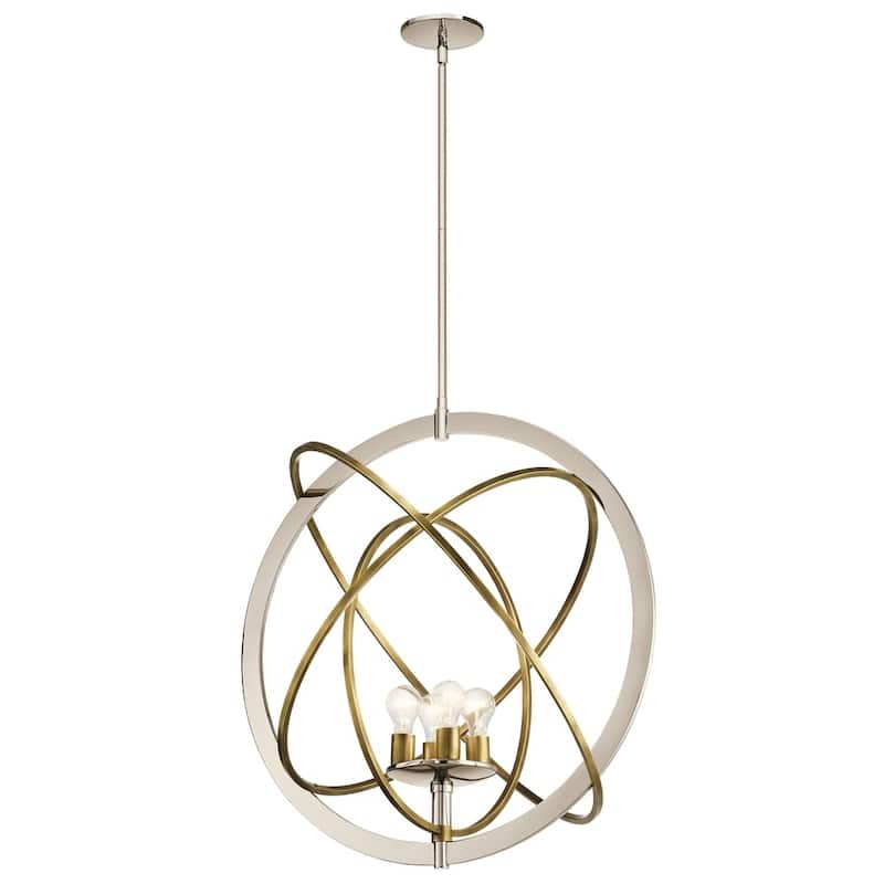 Kichler Lighting Ibis Collection 4-light Polished Nickel Pendant