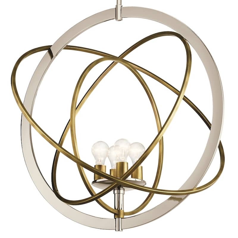Kichler Lighting Ibis Collection 4-light Polished Nickel Pendant
