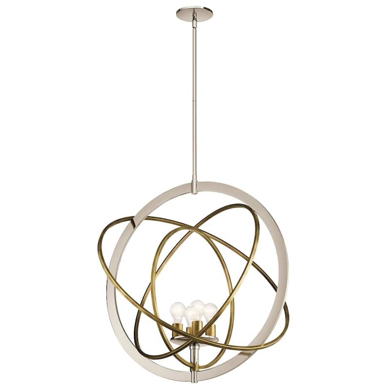 Kichler Lighting Ibis Collection 4-light Polished Nickel Pendant
