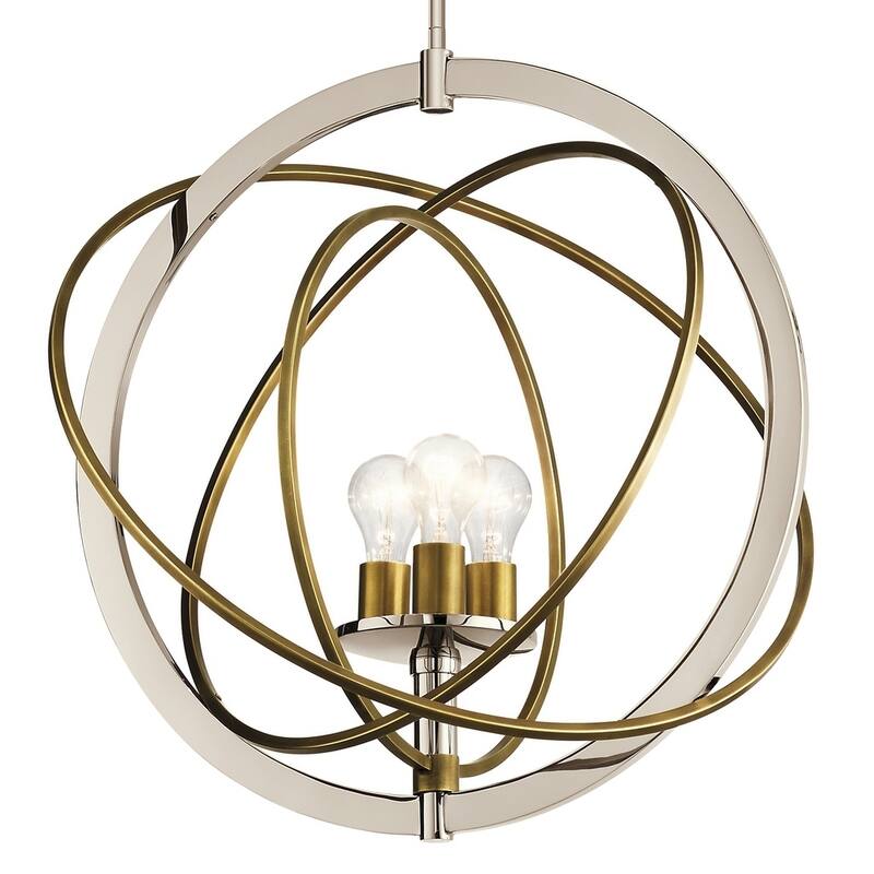 Kichler Lighting Ibis Collection 3-light Polished Nickel Pendant