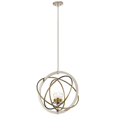 Kichler Lighting Ibis Collection 3-light Polished Nickel Pendant