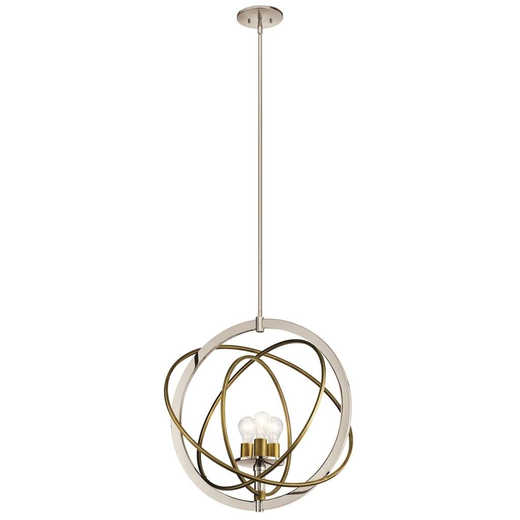 Kichler Lighting Ibis Collection 3-light Polished Nickel Pendant