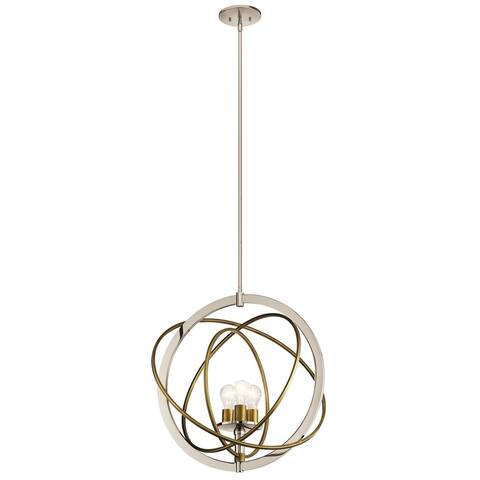 Kichler Lighting Ibis Collection 3-light Polished Nickel Pendant