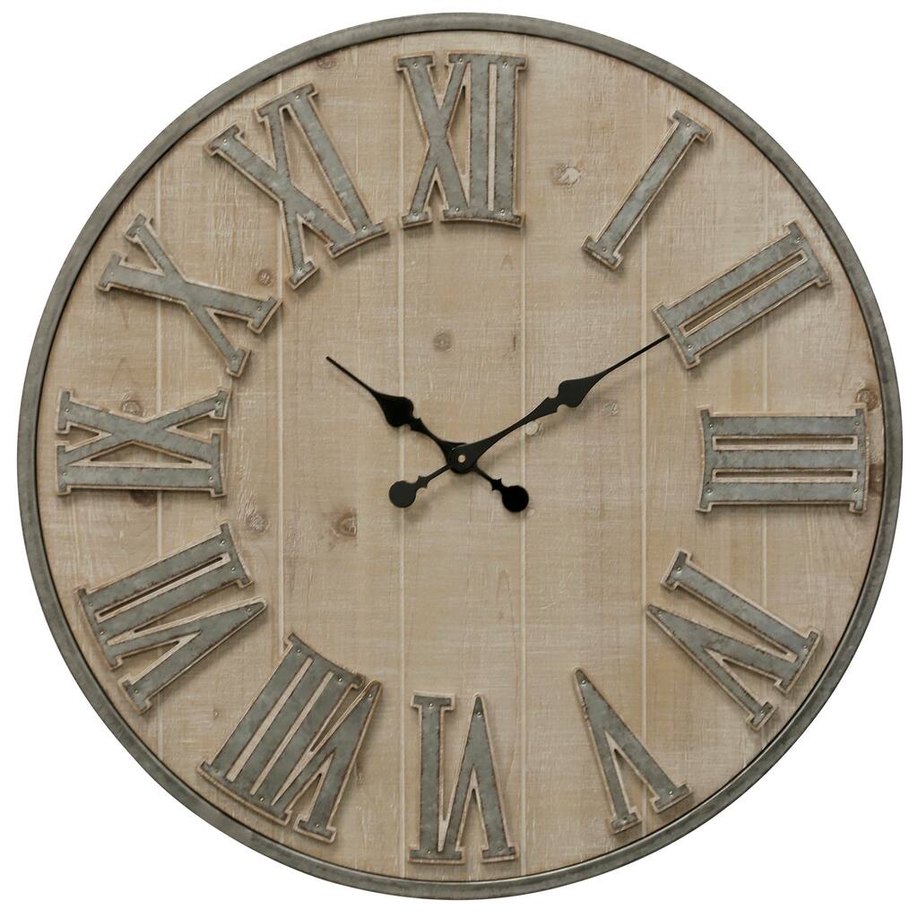 StyleCraft Antique Roman Numerals Wall Clock