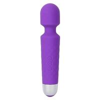 Belmint Magic Wand Portable Vibrating Handheld Massager - Purple
