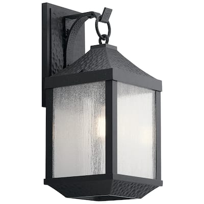Kichler Lighting Springfield Collection 1-light Distressed Black Outdoor Wall Lantern