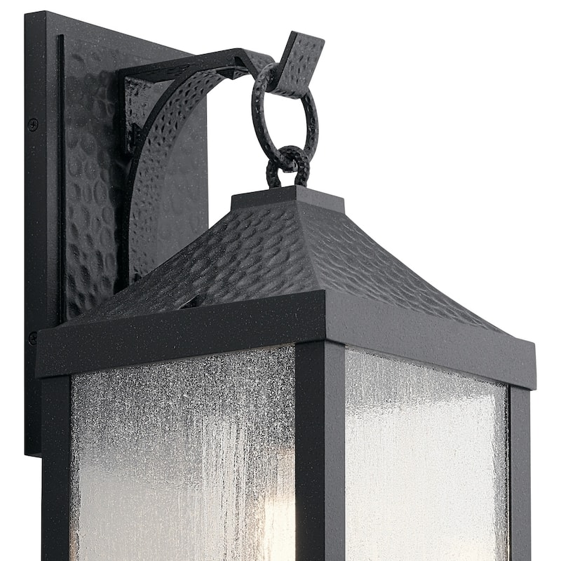 Kichler Lighting Springfield Collection 1-light Distressed Black Outdoor Wall Lantern
