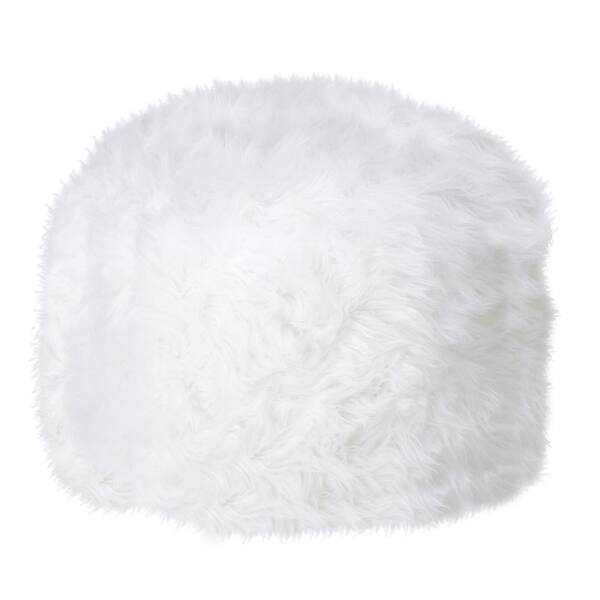 Koehler Home Decor White Ottoman Pouf (As Is Item) Bed Bath & Beyond