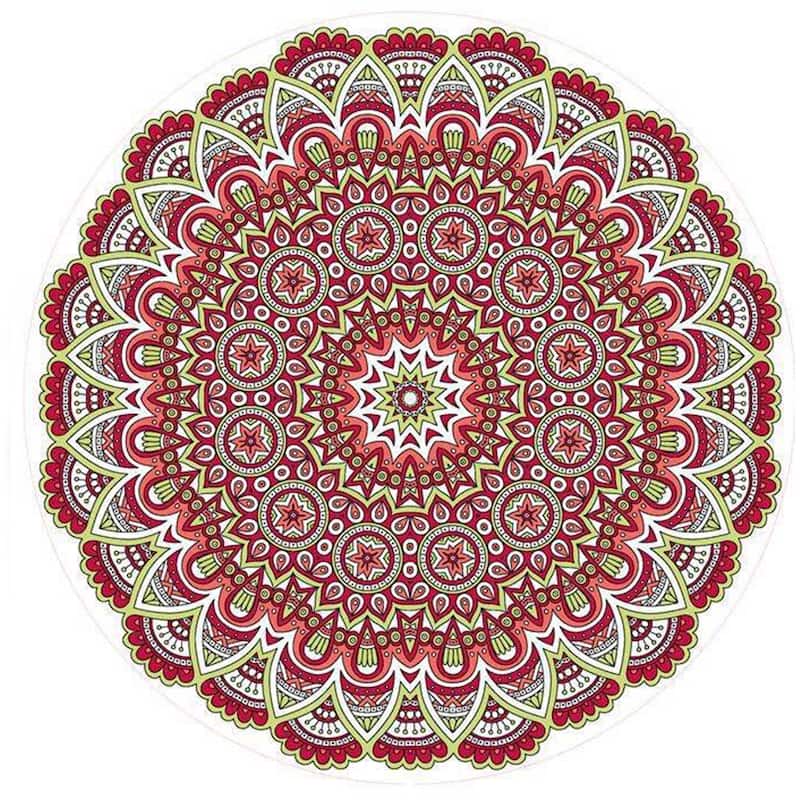 Round Beach Towel, Mandala Towel