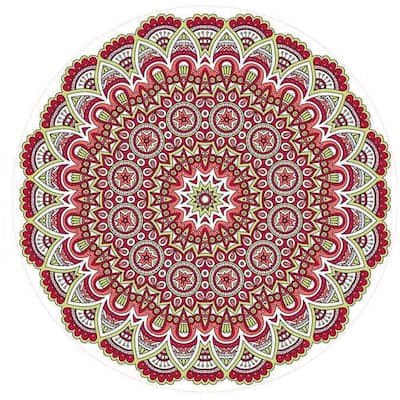 Round Beach Towel, Mandala Towel