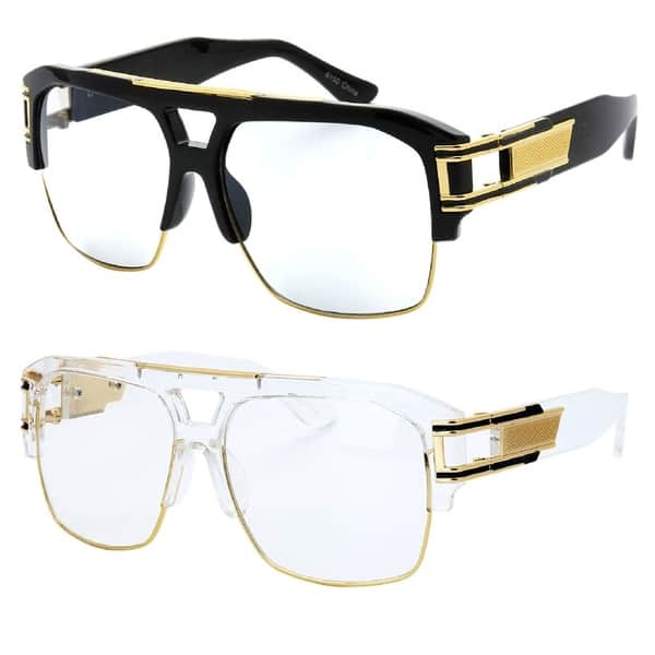 Model 50c Uv400 Retro Fashion Thick Frame Glasses On Sale Overstock