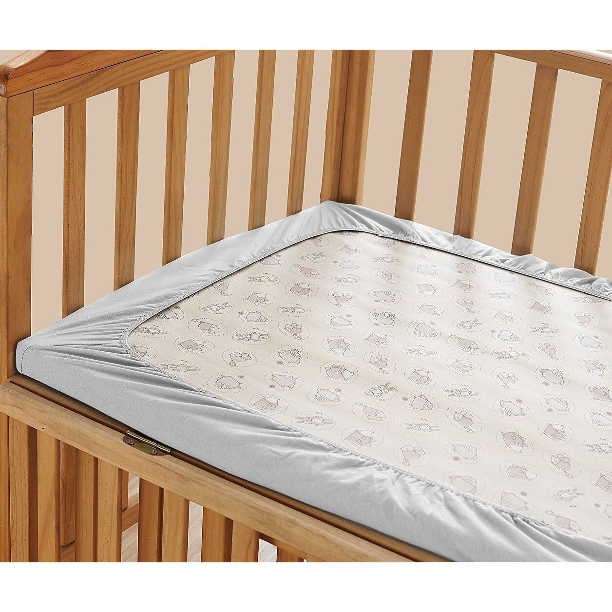 Shop Elegant Comfort Luxury Silky Soft Baby Crib Fitted Sheet 100