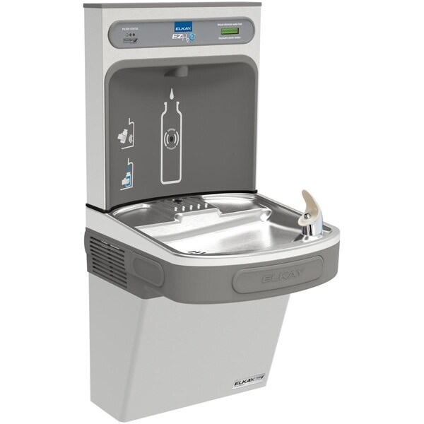 Elkay EZH2O Bottle Filling Station & Single ADA Cooler, High Efficiency Filtered 8 GPH Stainless