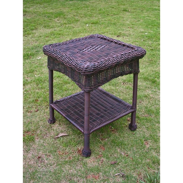 International Caravan PVC & Steel Outdoor Side Table   10480120