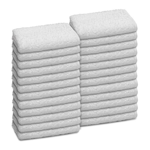 Basics Fade Resistant Cotton Washcloth, 12-Pack, 12 L x 12 W, Black