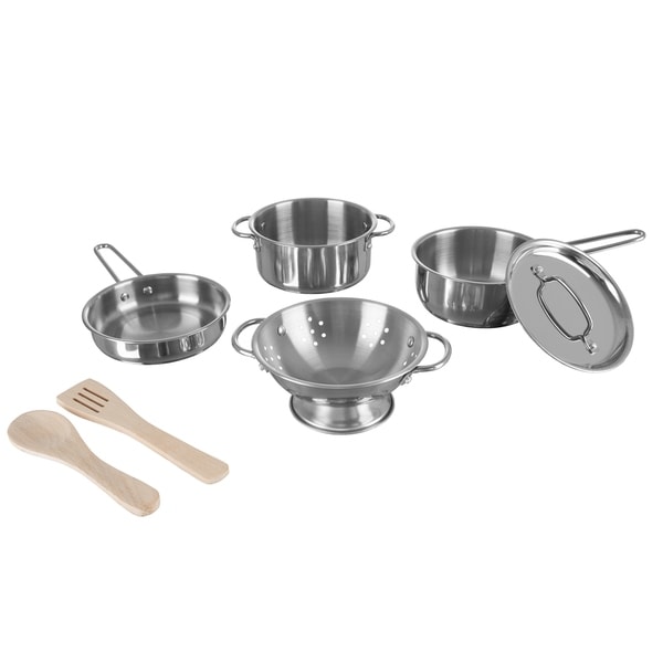 wooden play pots and pans