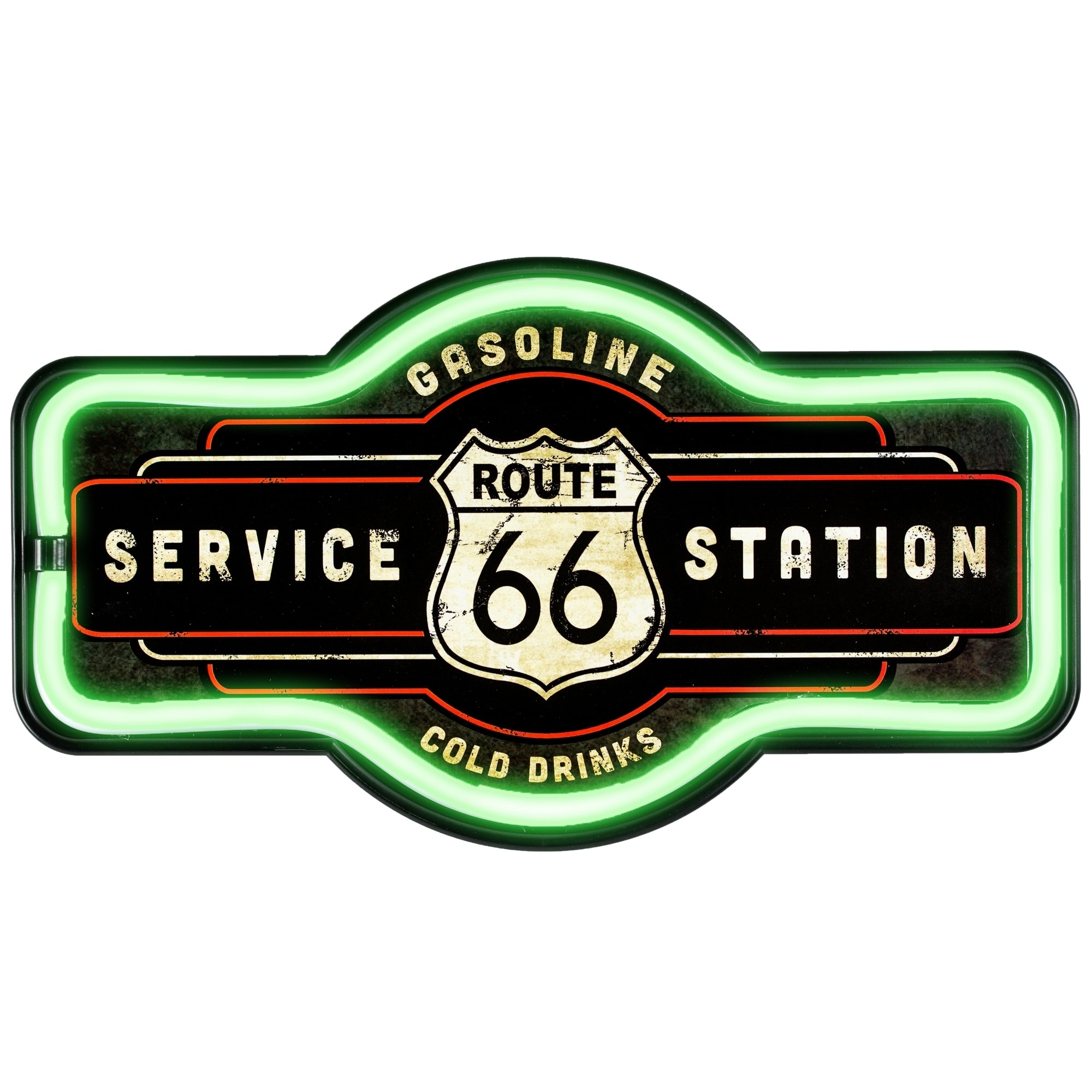 Shop American Art Decor Vintage Route 66 Marquee Shaped Led Light