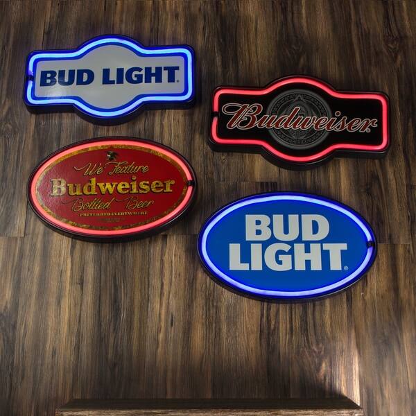 Shop Discontinued American Art Decor Vintage Bud Light Marquee
