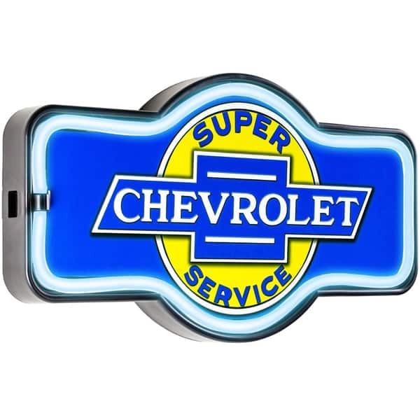 Shop American Art Decor Vintage Chevrolet Marquee Shaped Led Light