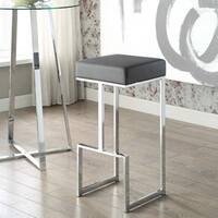 Contemporary Chrome Stool