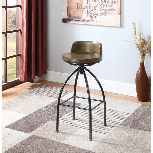 Shop Bar Stool Cognac And Black On Sale Overstock 22158288