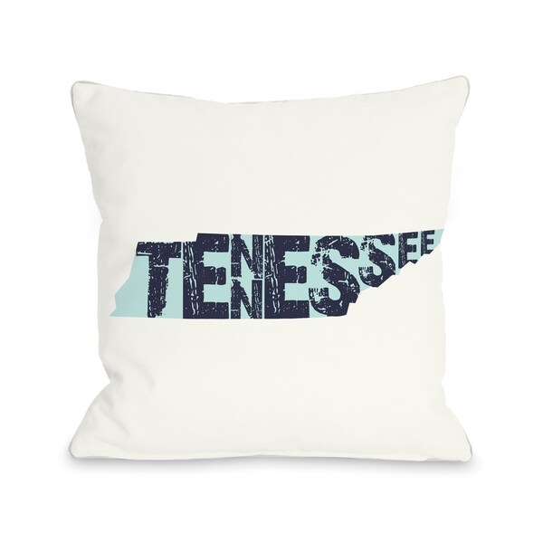 Tennessee State Type Pillow by OBC