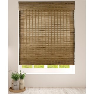 bamboo shades roman blinds window cordless native dali arlo lift height inch shade trick coverings second living overstock natural roll