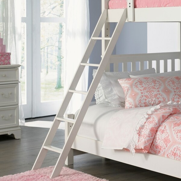 white bunk bed set