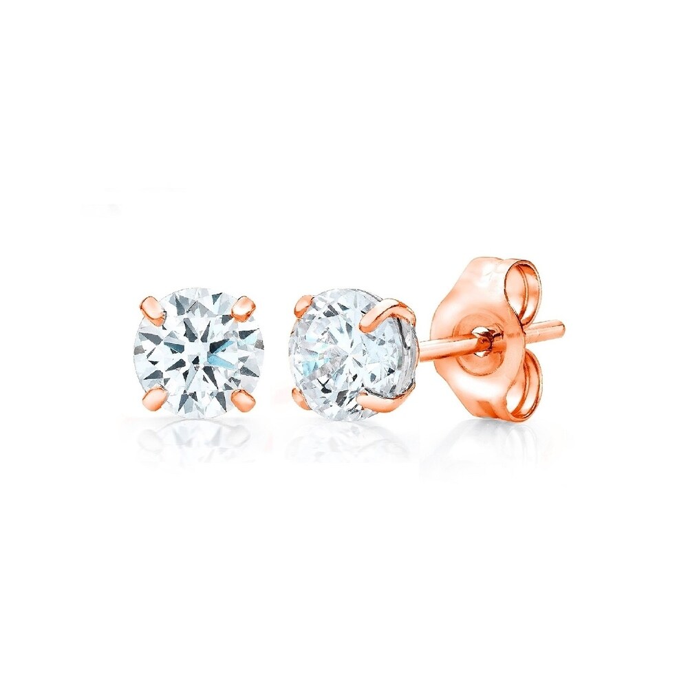 pure rose gold earrings