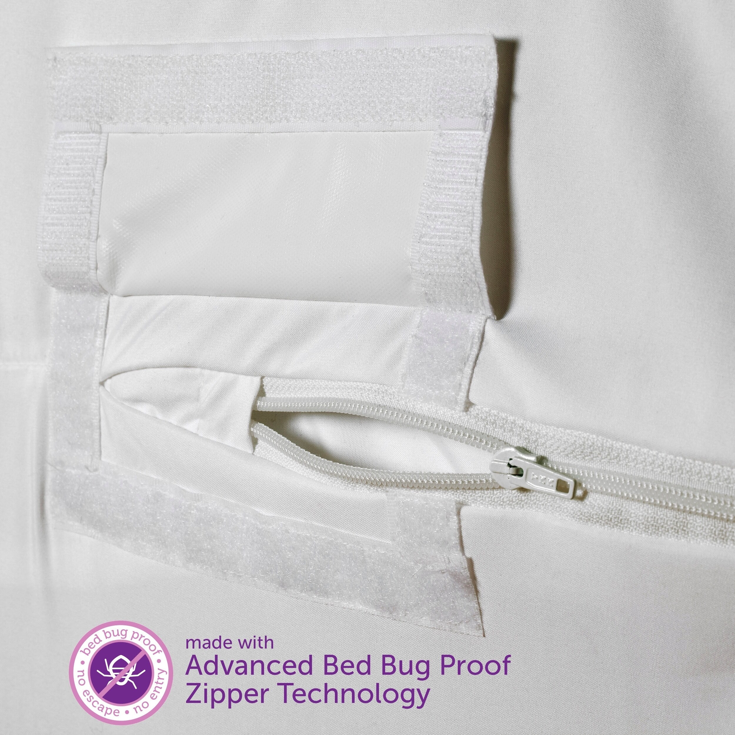 AllerEase Platinum Zip-Off Top Allergy Mattress Protector Queen Size in  White (As Is Item) - Bed Bath & Beyond - 28995926