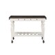 preview thumbnail 2 of 1, Jillian Farmhouse Two-Tone Kitchen Cart by Greyson Living