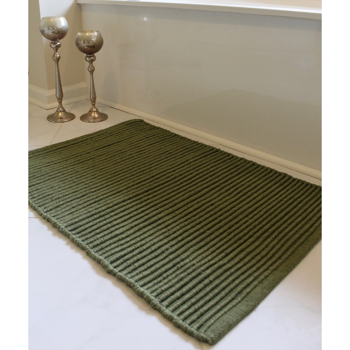 Unbelievable Mats 20" x 32" Green Ribbed Bath Rug Lime eBay