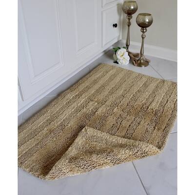 Unbelievable Mats Two Piece Reversible Organic Cotton Bath Mat Set