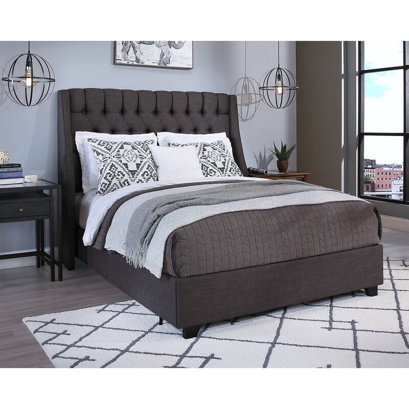 Republic Design House Cambridge Upholstered Tufted Wingback Bed