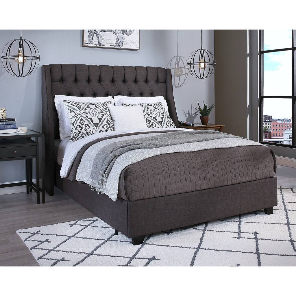 Republic Design House Cambridge Upholstered Tufted Wingback Bed