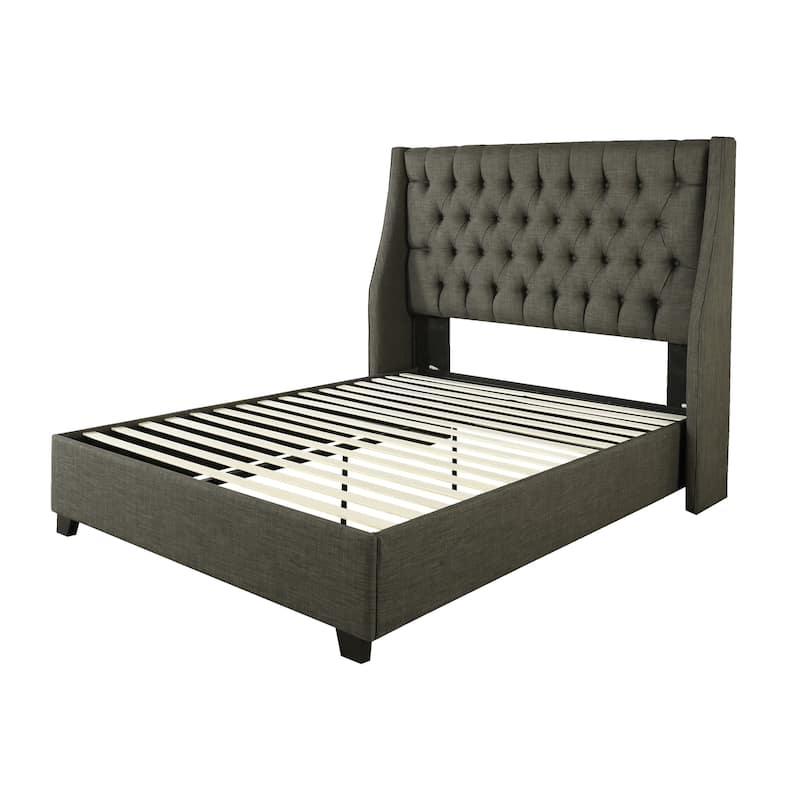 Republic Design House Cambridge Upholstered Tufted Wingback Bed
