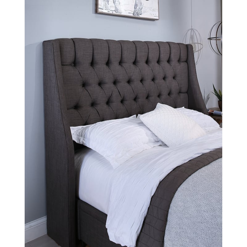 Republic Design House Cambridge Upholstered Tufted Wingback Bed