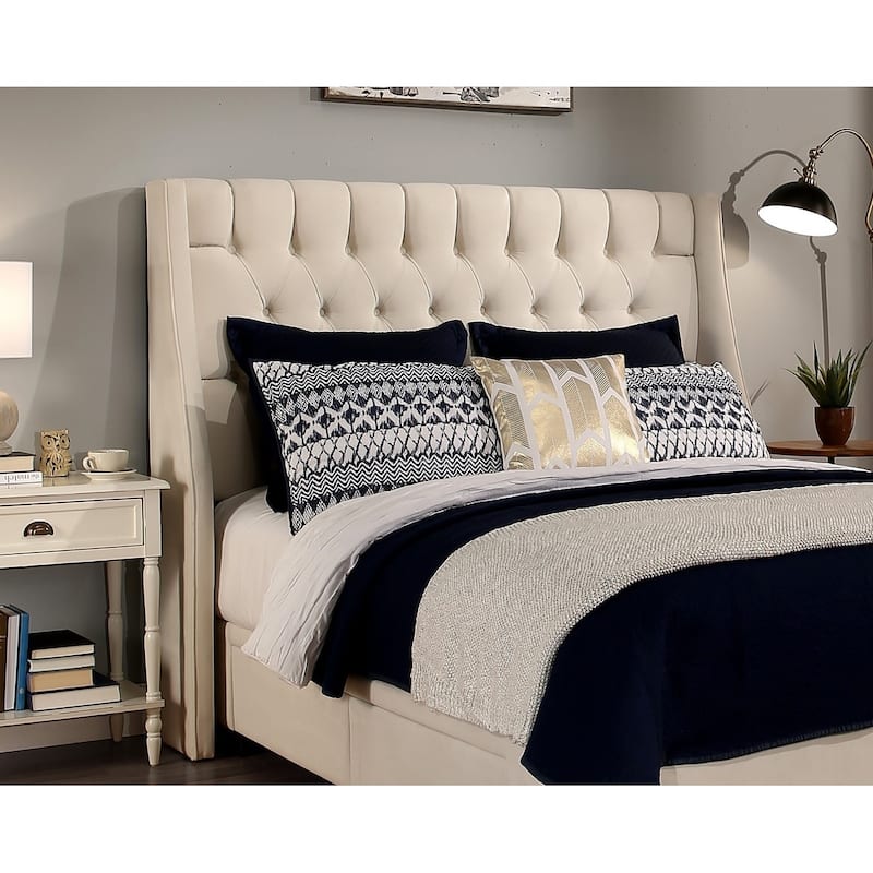 Republic Design House Cambridge Upholstered Tufted Wingback Bed