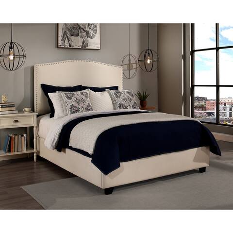 Republic Design House Newport Upholstered Bed with Nail Head Trim