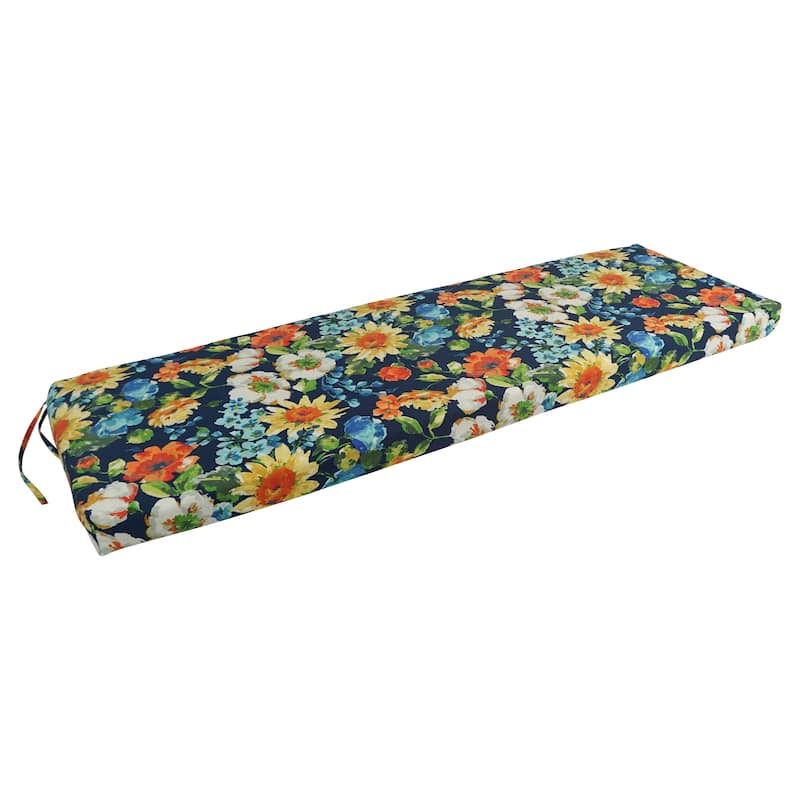 Blazing Needles 60-inch All-weather Outdoor Bench Cushion - Alfinia Fresco