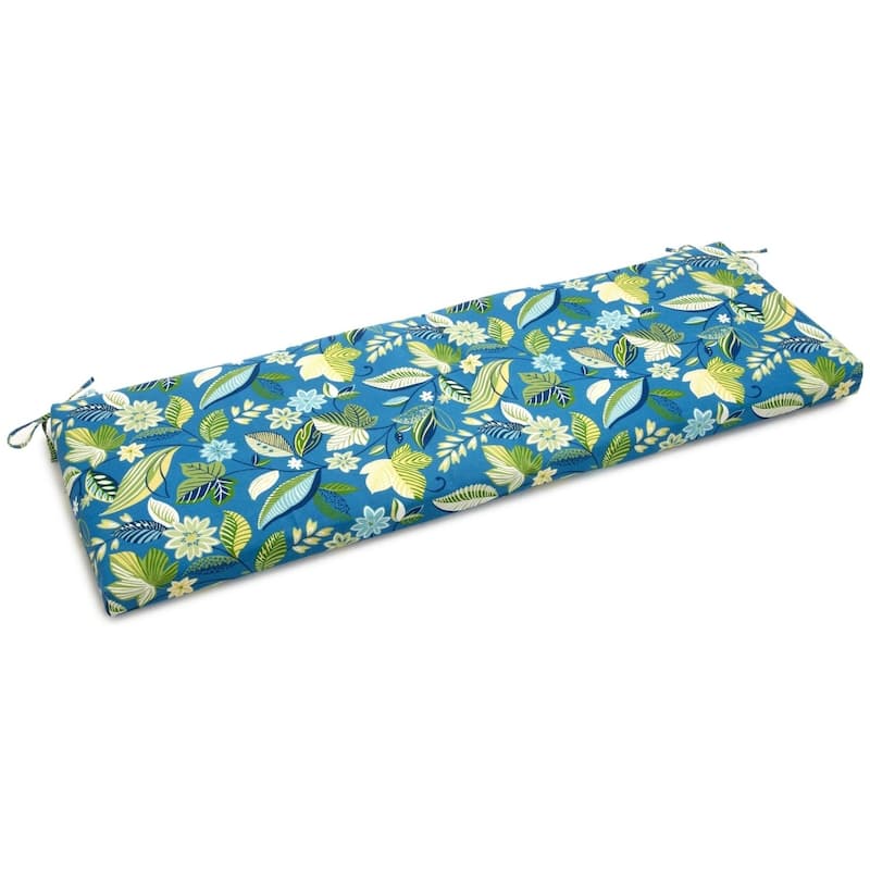 Blazing Needles 60-inch All-weather Outdoor Bench Cushion - Skyworks Caribbean