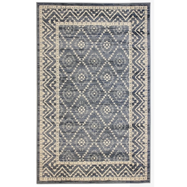 Lillian Home Grey (5'x8') Rug - 5' x 8'