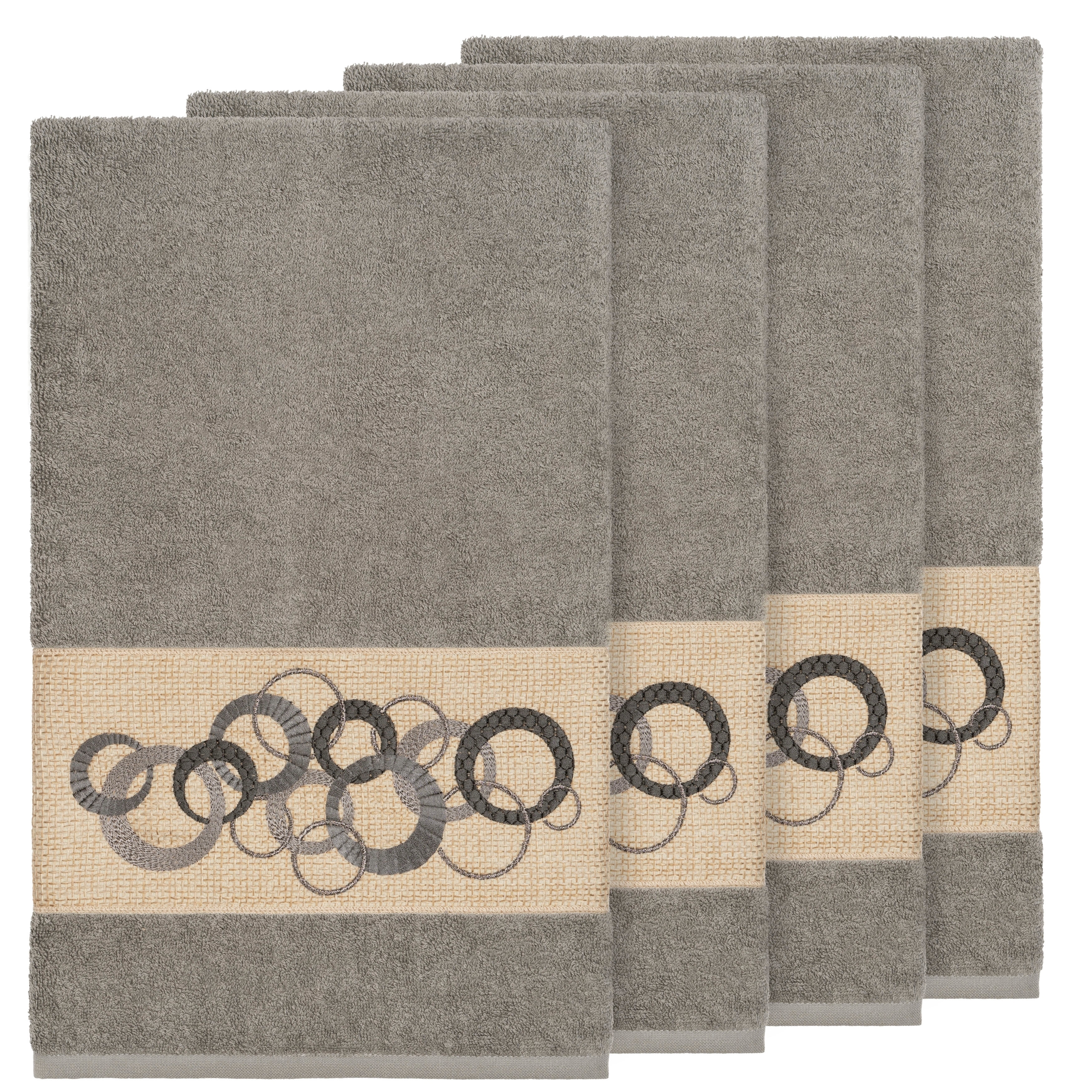 Home Sweet Home 6-Piece 650 GSM Cotton Bath Towel Set - Brown