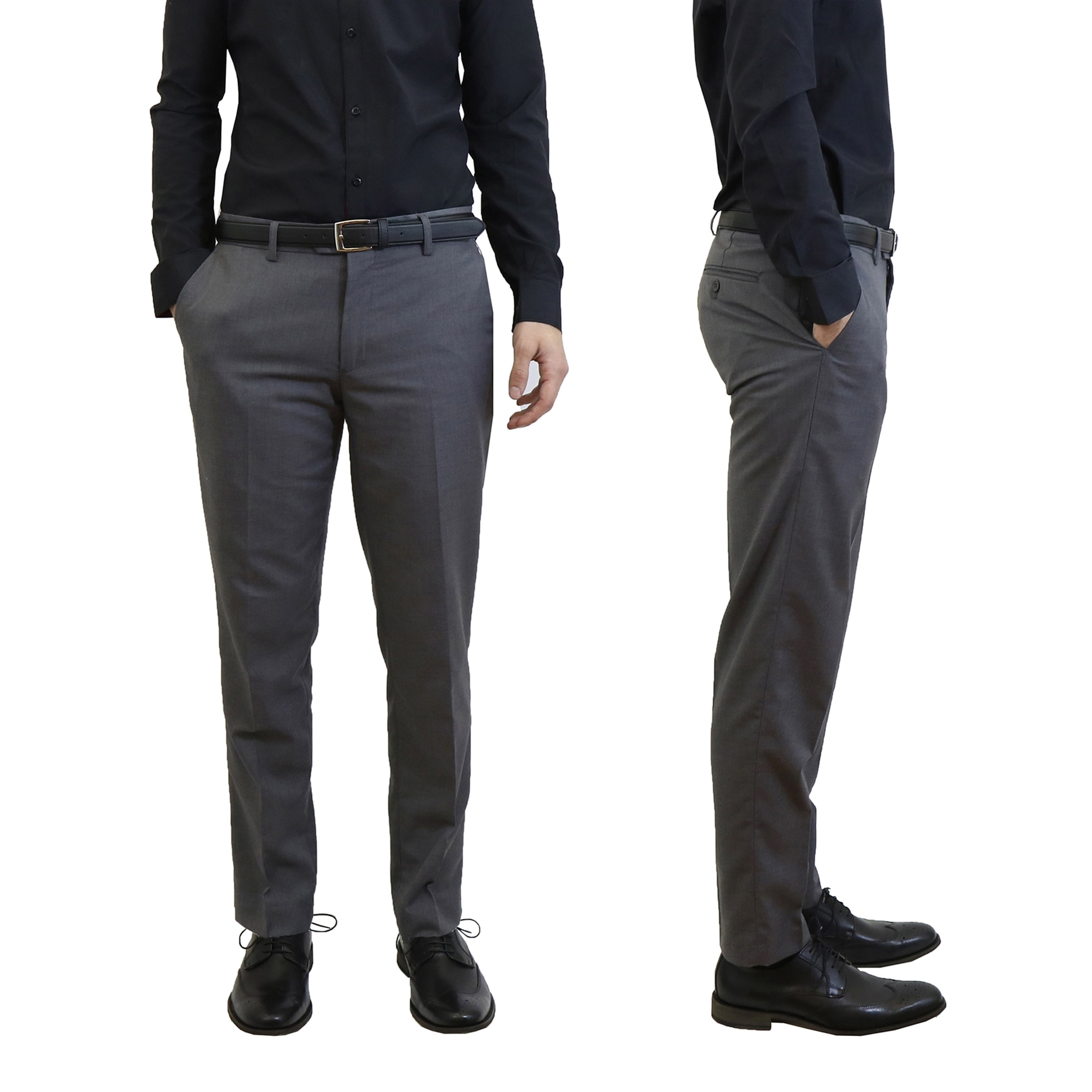 Sale > men's slim fit suit pants > in stock