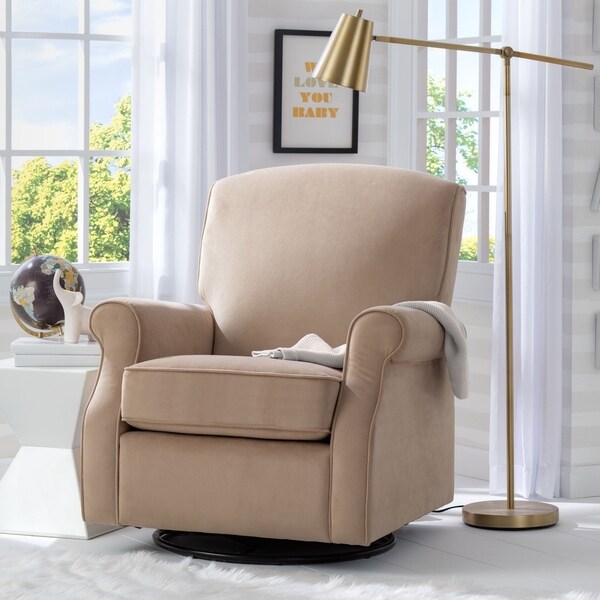 delta upholstered swivel glider chair